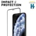 Protector de pantalla RhinoShield 3D Impact compatible con [iPhone 12 Mini] 3 veces más protección contra impactos - Bordes curvados 3D para una cobertura completa - Resistente a arañazos