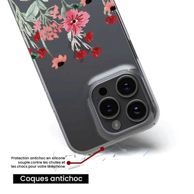 Funda de silicona - Compatible con Apple iPhone 17 Pro - diseño printemps en fleurs