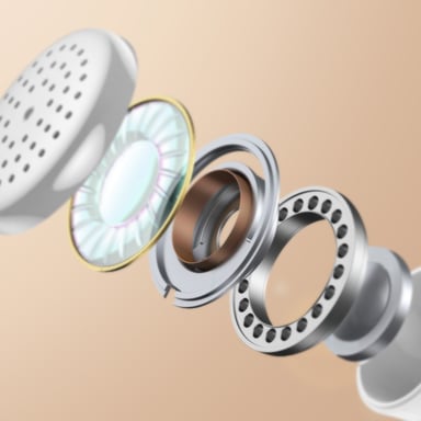 Ecouteurs Jack 3.5mm Kit Piéton Bouton de décrochage Original Honor Blanc