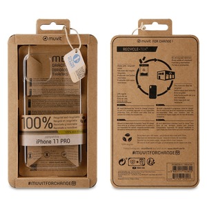 Muvit For Change Recycletek Custodia trasparente: Apple Iphone 11 Pro