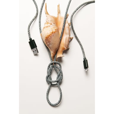 Câble Lightning pour iPhone Vert - 2 mètres - En filets de pêche recyclés