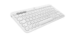 Logitech K380 for Mac Multi-Device Bluetooth Keyboard teclado AZERTY Francés Blanco