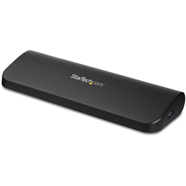STARTECH.COM USB 3.0 Docking Station - Para portátiles de doble pantalla - HDMI y DVI / VGA con GbE y audio