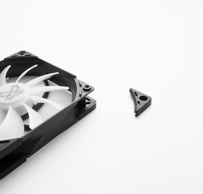 Scythe KF1225FD18AR-P système de refroidissement d'ordinateur Boitier PC Ventilateur 12 cm Noir, Blanc 1 pièce(s)