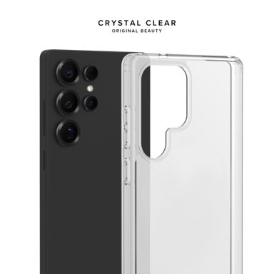 Coque hybride invisible fabriqué avec 83% de plastique recyclé pour Samsung Galaxy S26 Ultra 5G, Transparente