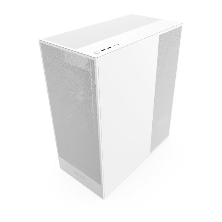 Boîtier Midi Semi-Tower NZXT H7 Flow RGB Blanc - Neuf