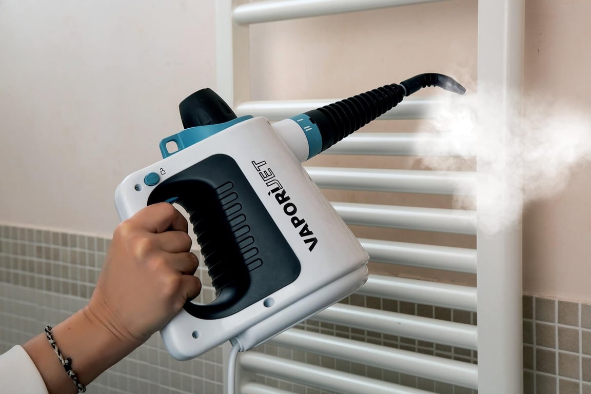 Ariete 4137/00 Nettoyeur vapeur portable 0,25 L 1050 W Blanc, Bleu clair - Neuf