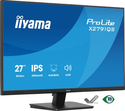 iiyama ProLite X2791QS-B1 écran plat de PC 68,6 cm (27'') 2560 x 1440 pixels Quad HD LED Noir