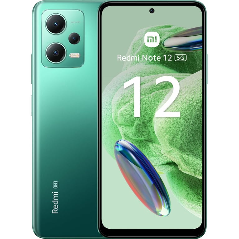 Redmi Note 12 (5G) 6 Go 128 Go, Vert, Débloqué - Neuf