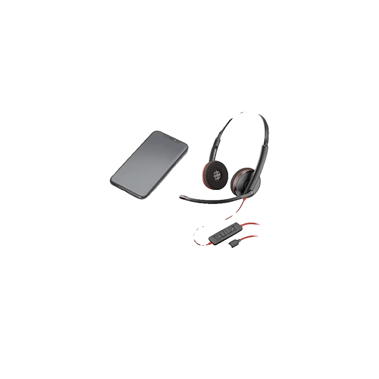 Casque POLY Blackwire C3220 – Bureau/Centre d'appels USB-C, Son de Qualité Supérieure - vue 2