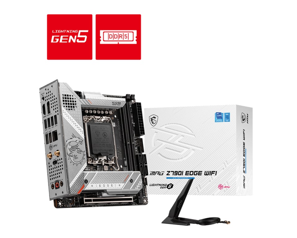 MSI MPG Z790I EDGE WIFI carte mère Intel Z790 LGA 1700 mini ITX - Neuf