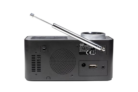 Trevi RC 80D6 DAB Portable Analogique et numérique Noir, Argent