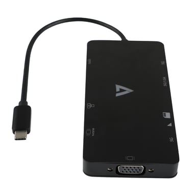 V7 UCMINIDOCK-ALTHV base para portátil y replicador de puertos Alámbrico