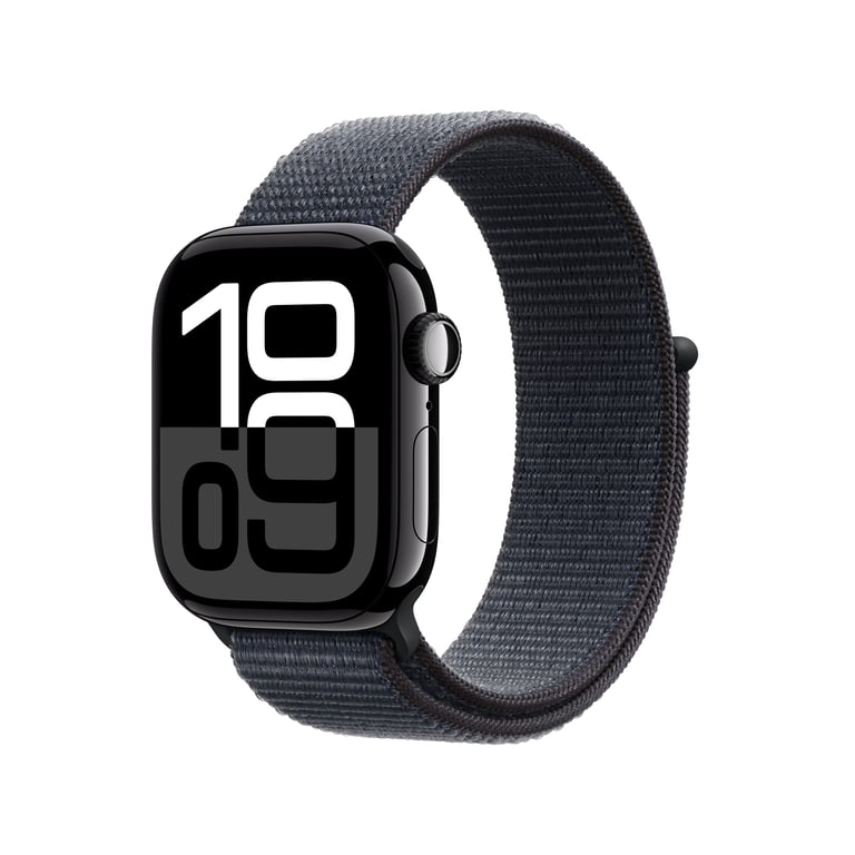 Apple Watch Series 10 OLED 42 mm Numérique 374 x 446 pixels Écran tactile 4G Noir Wifi GPS (satellite) - Neuf