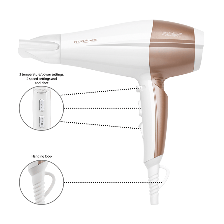 Sèche cheveux Proficare PC HT 3010 Neuf - vue 6