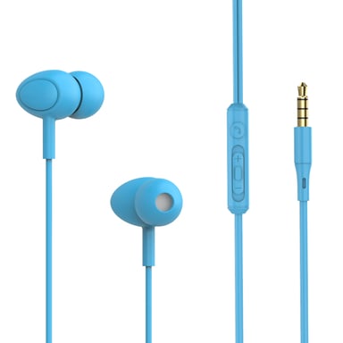 Auricolari in-ear cablati Tellur Basic Gamma con microfono, blu