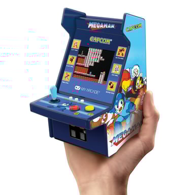 Console Retrogaming - Capcom - Micro Player PRO Mega Man - Schermo ad alta risoluzione da 7 cm - 6 giochi inclusi
