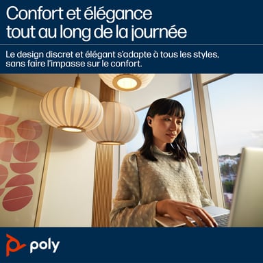 HP Poly Écouteurs noirs Poly Voyager Free 20 Noir - vue 2