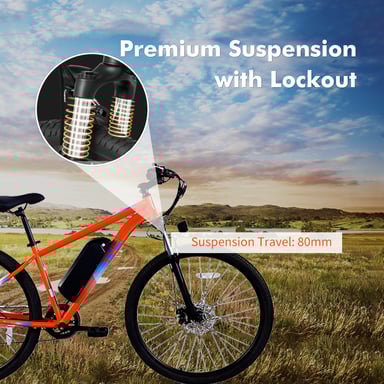 Bicicleta Eléctrica PVY M29 con Control por APP, Batería de 48 V 17.5 Ah, Shimano 7 Velocidades - Gris