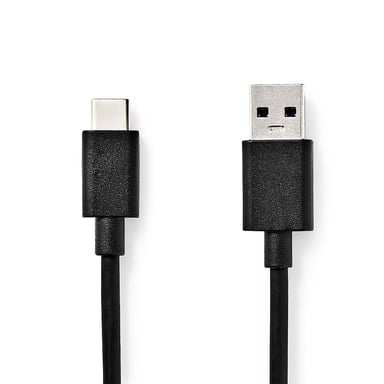 Nedis CCGL61600BK10 câble USB USB 3.2 Gen 1 (3.1 Gen 1) 1 m USB A USB C Noir - Neuf