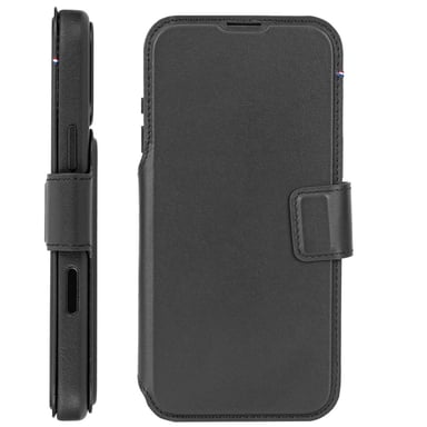Decoded Funda folio para iPhone 17 Pro Max MagSafe de cuero con funda desmontable Negro