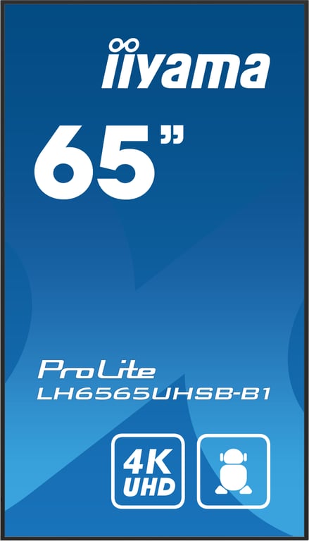 iiyama ProLite LH6565UHSB B1 Classe de diagonale 65 64.5 visualisable écran LCD rétro éclairé par LED signalisation numérique Android 4K UHD 3840 x 2160 - vue 10