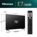 Hisense His 75E77NQ ( cm ( Zoll)) 190,5 cm (75'') 4K Ultra HD Smart TV Wifi Negro 350 cd / m²