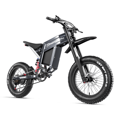 SHENGMILO S900 Bicicleta Eléctrica de Montaña de Doble Suspensión con Batería de 60 V y 30 Ah