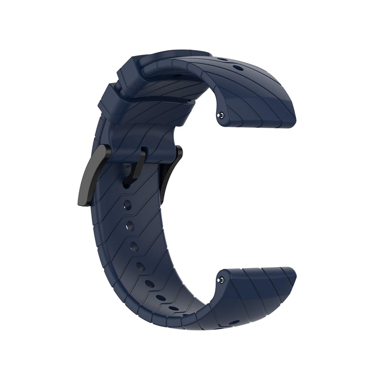 Bracelet de montre en silicone pour Suunto 799 BaroD5 DarkBlue Neuf - vue 3