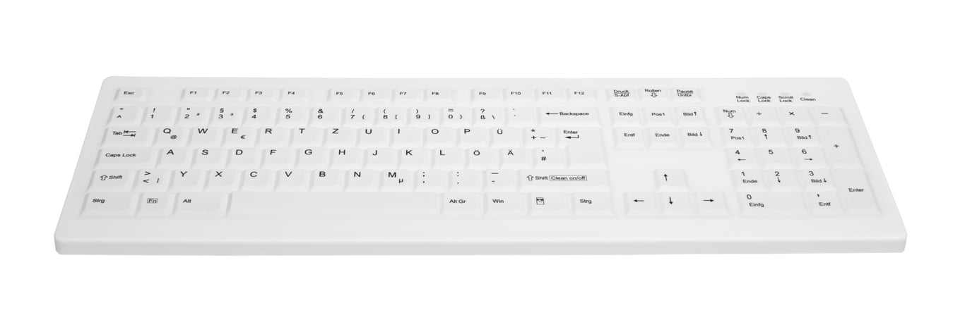 CHERRY AK-C8100F-UVS-W/FR clavier USB AZERTY Français Blanc