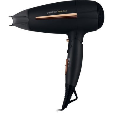 SENCOR SHD 7100BK Sèche-cheveux de voyage 2000 W Ionic Care, 2 vitesses et 3 températures, Cool Shot, Noir