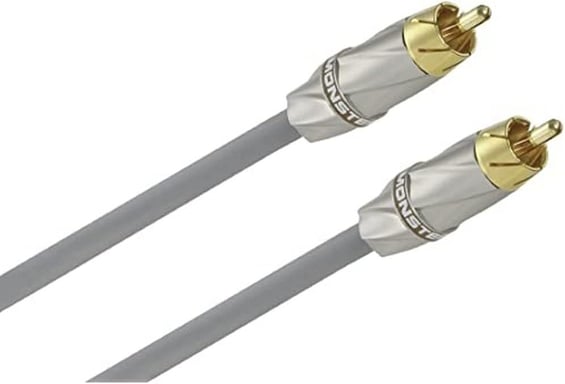 Câble Audio Subwoofer - Haute Performance - Blindage en Mylar - Gaine de Protection Duraflex Ultra-Flexible - Connecteurs en Or 24 Carats - 10 m