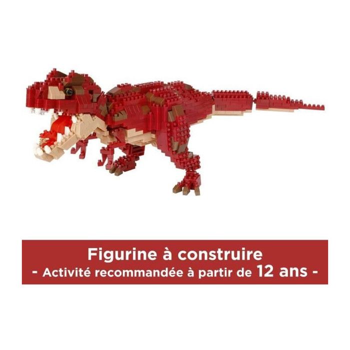 Figurine en briques BANDAI NANOBLOCK Tyrannosaurus Rex Deluxe 850 pcs - vue 2