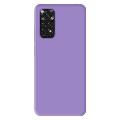 Coque silicone unie Mat Violet compatible Xiaomi Redmi Note 11 4G
