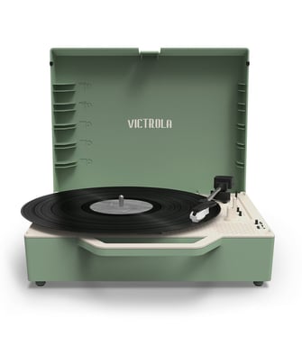 Victrola Re-Spin Tocadiscos de tracción por correa Verde