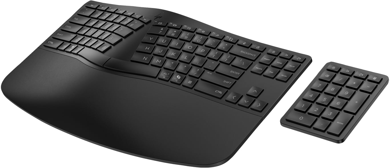 Clavier PC HP 965 Ergonomique – Sans Fil, RF + Bluetooth, Azerty - vue 6