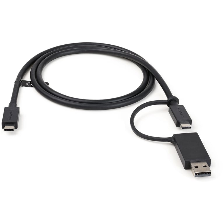 StarTech.com Câble USB-C de 1m avec Adaptateur USB-A Dongle, USB 10Gbps/5Gbps, 100W (5A) PD, 8K 60Hz/4K 144Hz DP Alt Mode - Compatible Thunderbolt Noir - vue 6