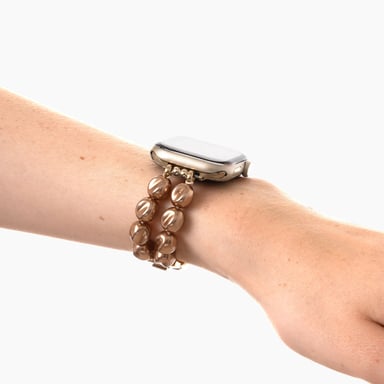 iDeal of Sweden Beaded Watch Band pour Apple Watch | 38/40/41/42 mm - Salted Caramel Pearl