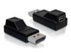 DeLOCK 65237 cambia cavo Displayport mini Displayport Nero