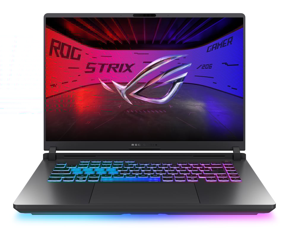 ASUS ROG Strix G16 G615JMR-RV185W laptop Intel® Core™ i7 i7-14650HX Ordinateur portable 40,6 cm (16 ) WUXGA 16 Go DDR5-SDRAM 512 Go SSD NVIDIA GeForce RTX 5060 Wi-Fi 7 (802.11be) Windows 11 Home Noir, Gris - Neuf