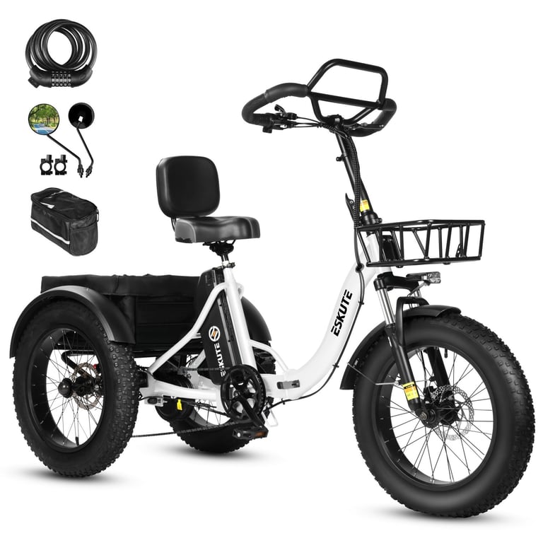 Vélo électrique ESKUTE T302 Pro 48V20.8Ah Pliable Freins à disque Accessoires Neuf