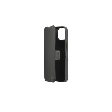 WE Etui folio AIMANTE APPLE IPHONE 15 Noir:  fermeture magnétique - anti-chocs - Accès caméra – porte-cartes - Fonction support