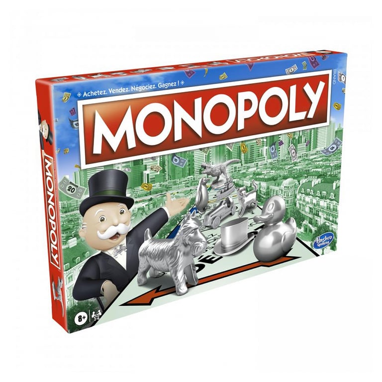 Monopoly Classique - Jeu de Société Indémodable de Hasbro - Neuf