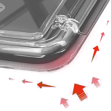 Forcell Carcasa para Samsung Galaxy S24 / S25 con tarjetero Transparente