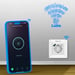 Prise murale Tellur Smart WiFi, 3600W, 16A, PD20W, USB 18W, lecture d'énergie, blanc