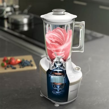 Blender Philips 2 litres blanc