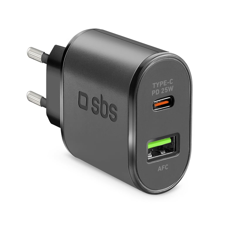 Chargeur mural Chargeur 1xUSB C PD 1xUSB A - vue 1