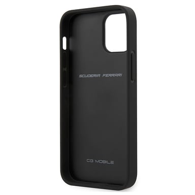Custodia Ferrari per iPhone 12 mini 5,4'' Nero Off Track Trapuntato