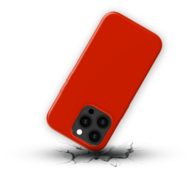 Guscio in morbido silicone gel antiurto per Apple iPhone 14 Pro, rosso fuoco