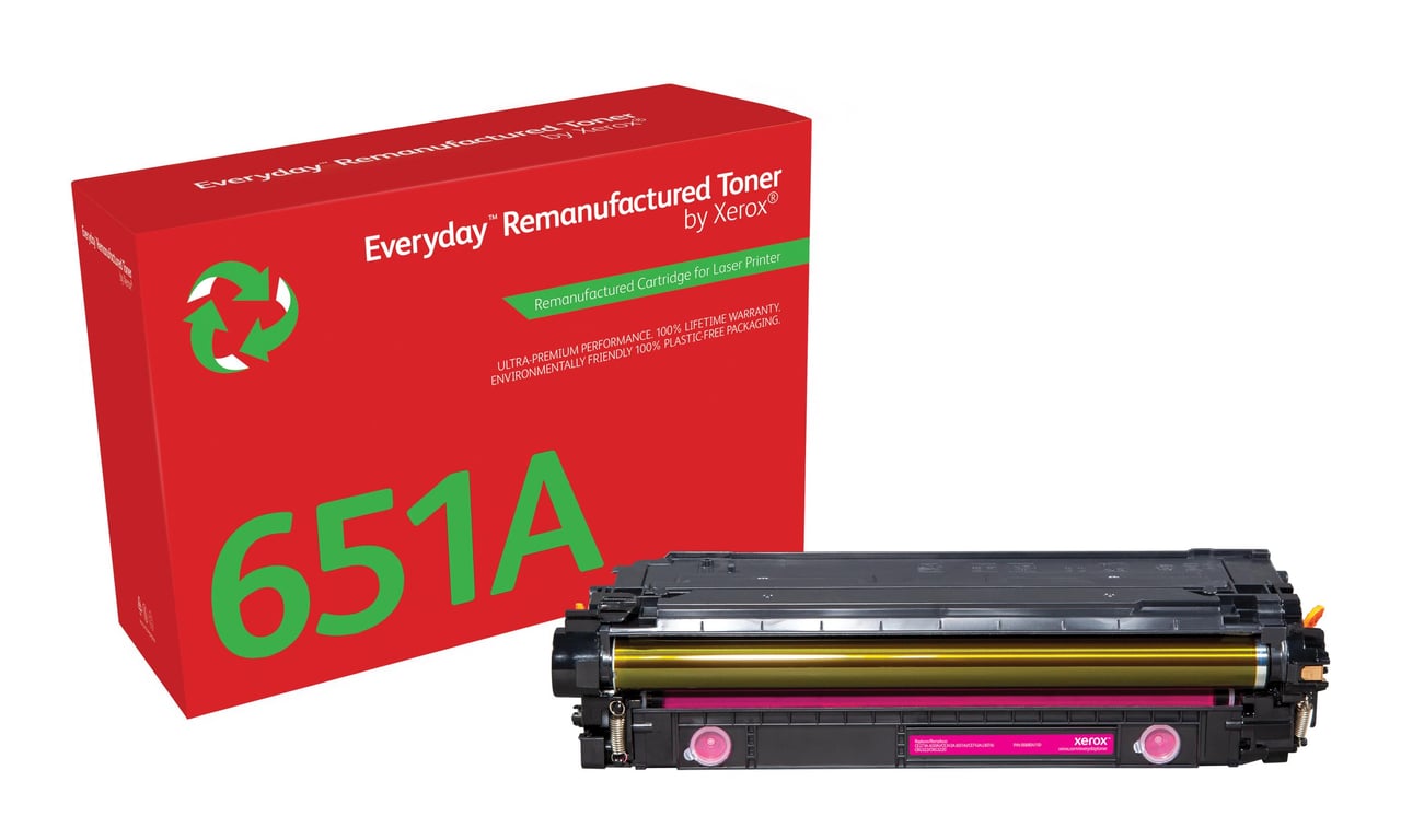 Everyday Toner rigenerato  di Xerox Magenta compatibile con HP 651A 650A 307A CE343A/CE273A/CE743A Capacit  standard (TONER MAGENTA HP 651A/650A - XEROX EVERYDAY) - Neuf
